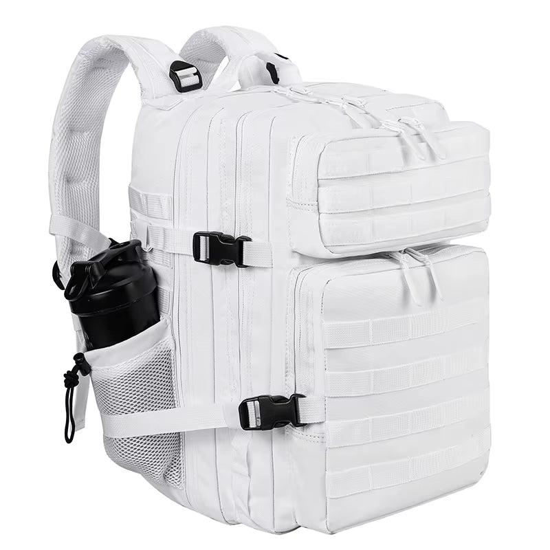 45L/35L/25L Tactical Backpack for Men and Women Waterproof Athlete Gym Outdoor Bag Travel Hiking Rucksack with Bottle Holder