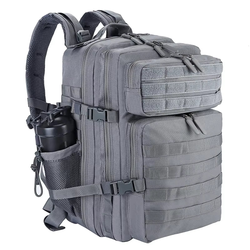 45L/35L/25L Tactical Backpack for Men and Women Waterproof Athlete Gym Outdoor Bag Travel Hiking Rucksack with Bottle Holder
