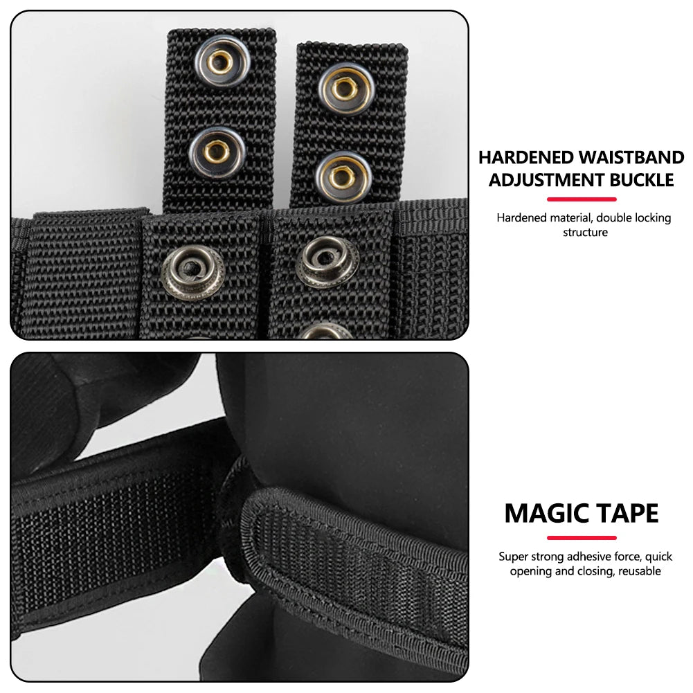 Heavy Duty 1.97" Men Nylon Outer Tactical Belt Tactical Gear with 1.5" Inner Belt Hunting Security Duty Belt with POM Buckle