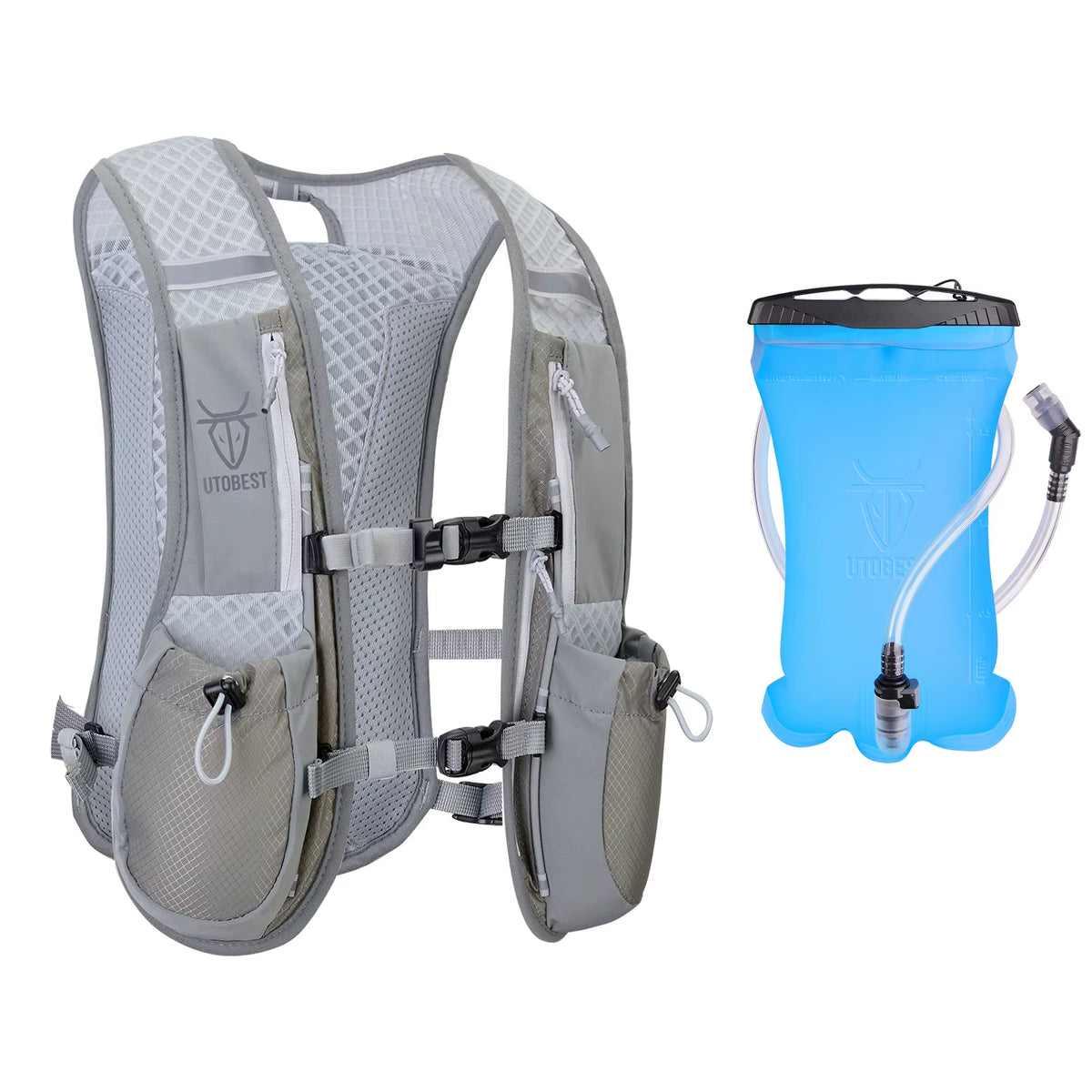 Trail Running Backpack 5L Ultra Lightweight Hydration Vest with 1.5L Water Bladder for Bicycle Marathon Hiking