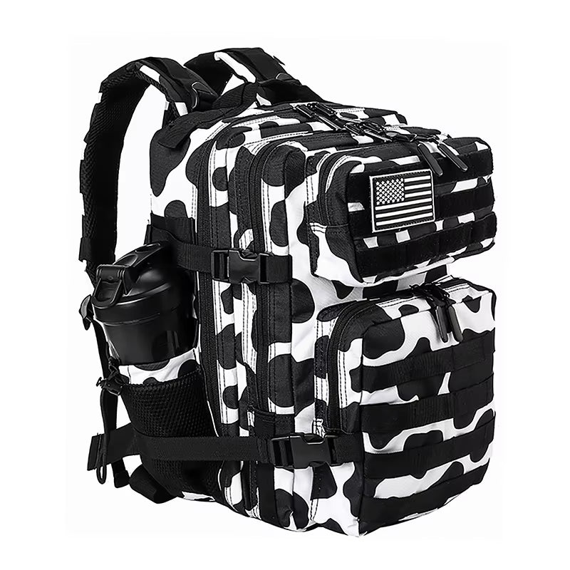 45L/35L/25L Tactical Backpack for Men and Women Waterproof Athlete Gym Outdoor Bag Travel Hiking Rucksack with Bottle Holder
