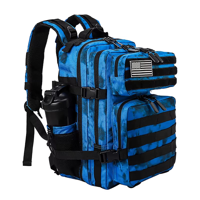 45L/35L/25L Tactical Backpack for Men and Women Waterproof Athlete Gym Outdoor Bag Travel Hiking Rucksack with Bottle Holder