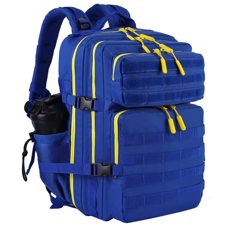 45L/35L/25L Tactical Backpack for Men and Women Waterproof Athlete Gym Outdoor Bag Travel Hiking Rucksack with Bottle Holder
