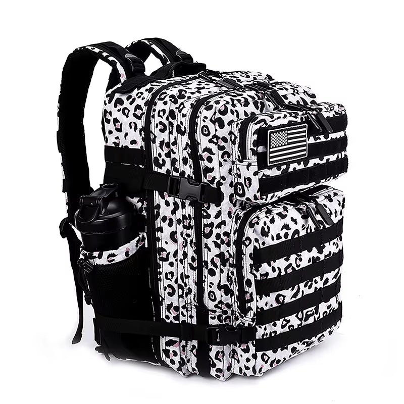 45L/35L/25L Tactical Backpack for Men and Women Waterproof Athlete Gym Outdoor Bag Travel Hiking Rucksack with Bottle Holder