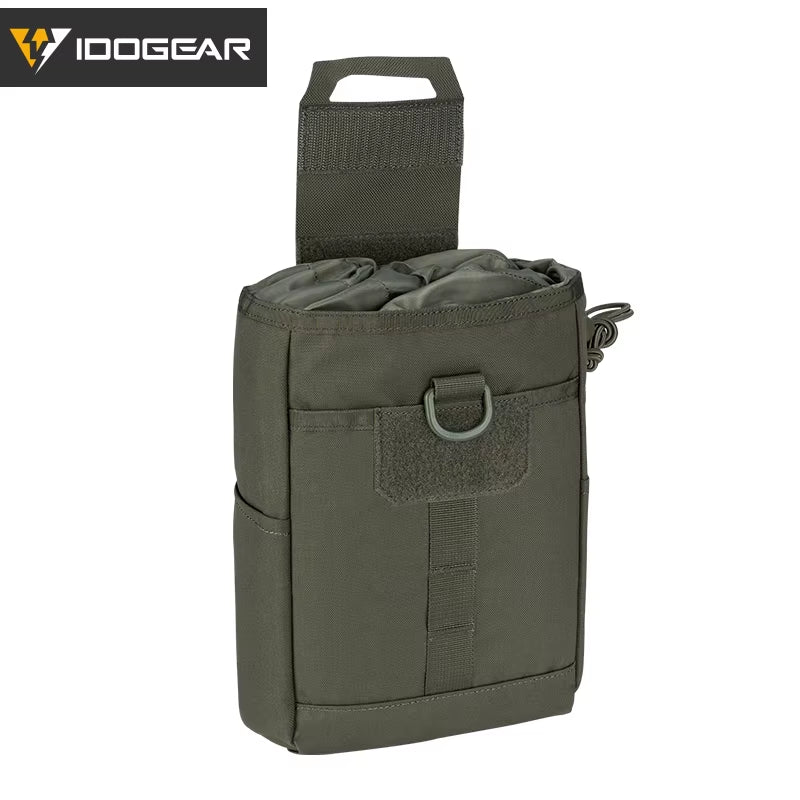 Tactical Foldable Recycling Bag Dump Pouch MOLLE Drop Pouch 3577