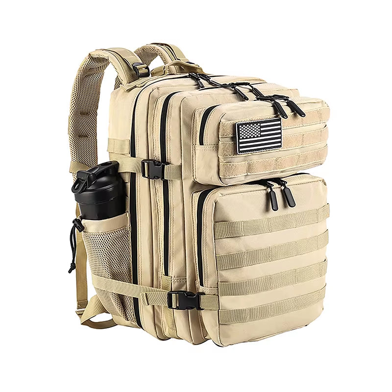 45L/35L/25L Tactical Backpack for Men and Women Waterproof Athlete Gym Outdoor Bag Travel Hiking Rucksack with Bottle Holder