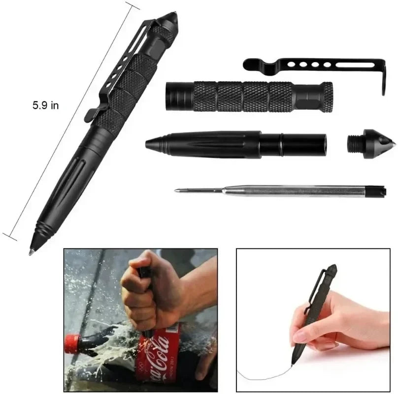 Aluminum Tactical Pen – Emergency Glass Breaker & Outdoor Tool