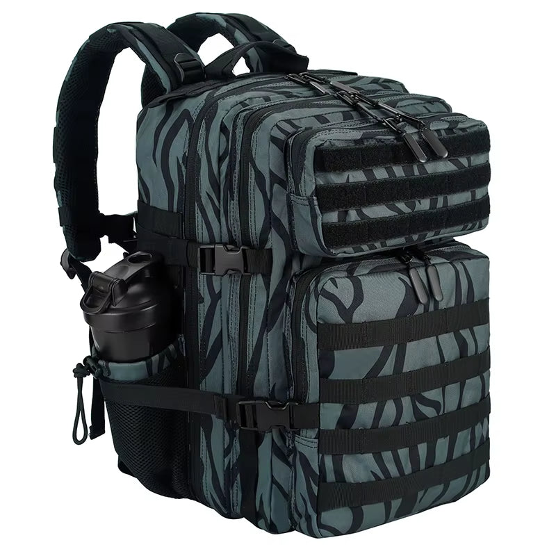 45L/35L/25L Tactical Backpack for Men and Women Waterproof Athlete Gym Outdoor Bag Travel Hiking Rucksack with Bottle Holder