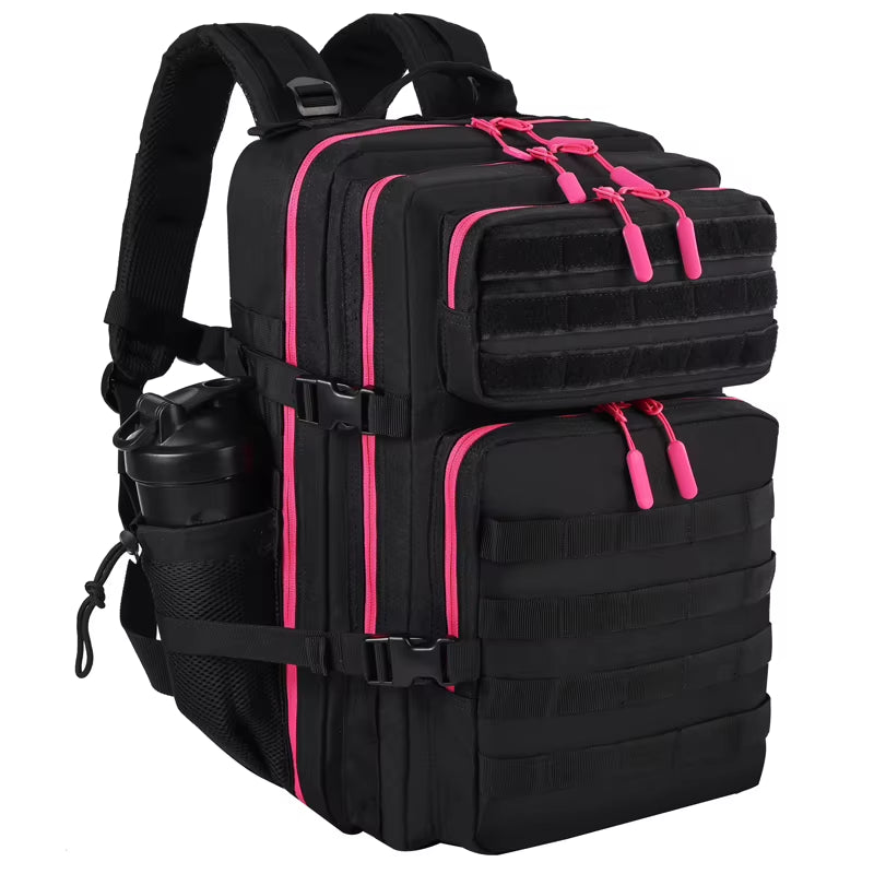 45L/35L/25L Tactical Backpack for Men and Women Waterproof Athlete Gym Outdoor Bag Travel Hiking Rucksack with Bottle Holder