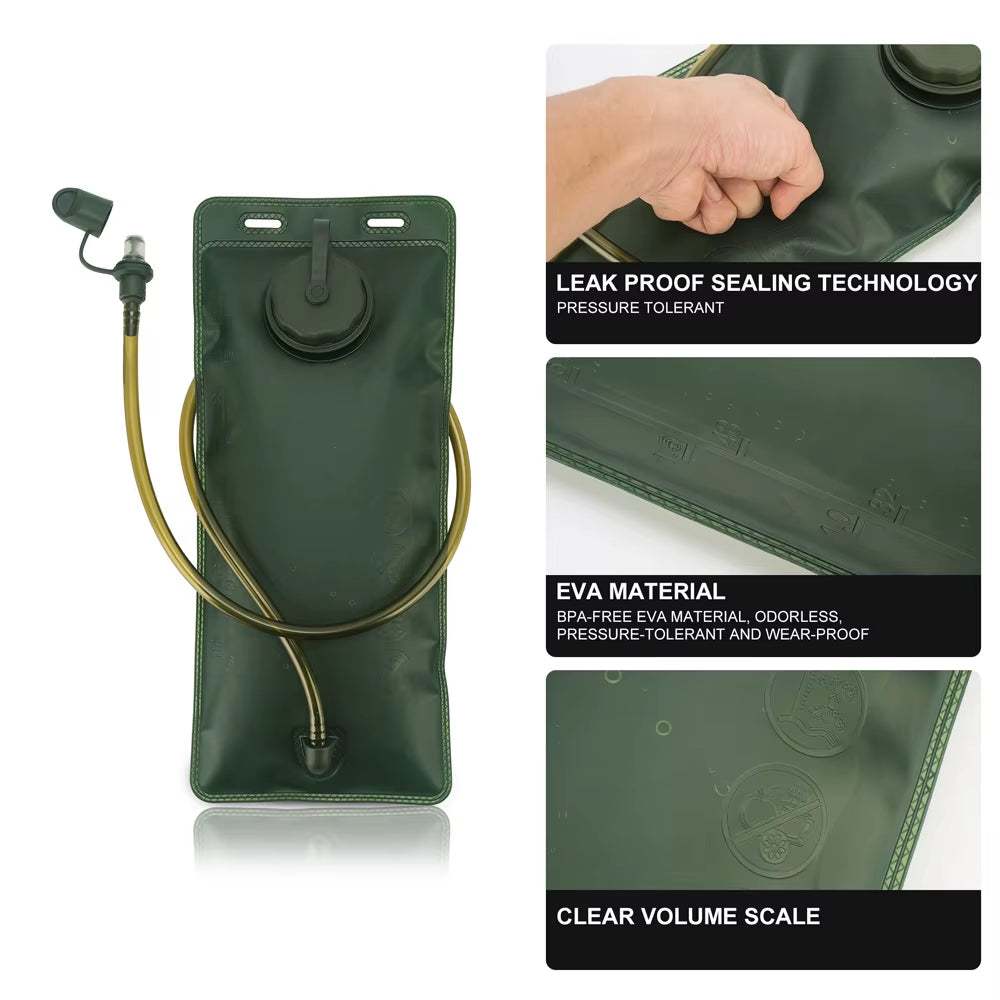 Hydration Bladder,3Lwater Bladder for Hiking Backpack Leak Proof Water Reservoir Storage Bag,Bpa-Free Water Pouch Hydration Pack