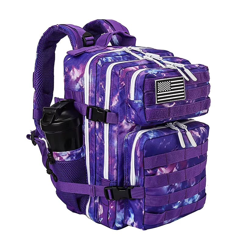45L/35L/25L Tactical Backpack for Men and Women Waterproof Athlete Gym Outdoor Bag Travel Hiking Rucksack with Bottle Holder