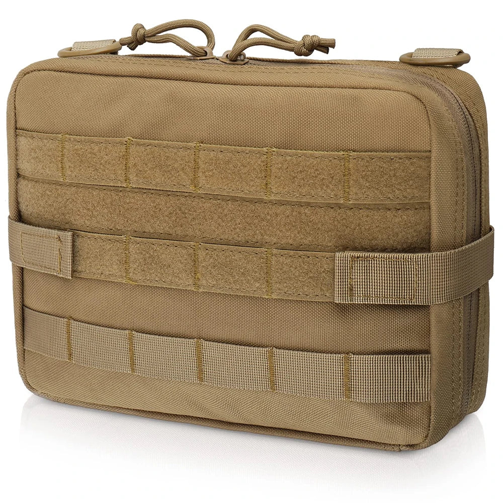 Tactical Molle Pouch Utility Admin Pouch EDC Medical Bag Attachment EDC Pouch Backpack Small Gear Gadget Organizer for Hunting